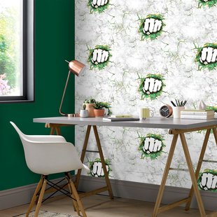 Vliesbehang Friends & Coffee 16616 - Grijs - Groen - Lime-goudgroen - 10,05m X 53cm