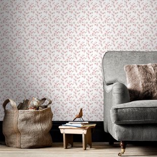 Vliesbehang Secret Garden G78484 - Roze - Taupe - Wit - 10,00 M X 53 Cm