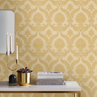 Vliesbehang Classic & Elegant 25723 - Geel-goud - Metallic - Beige - 10,05m X 53cm