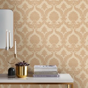 Vliesbehang Classic & Elegant 25728 - Beige - Metallic Licht Koper-goud - 10,05m X 53cm