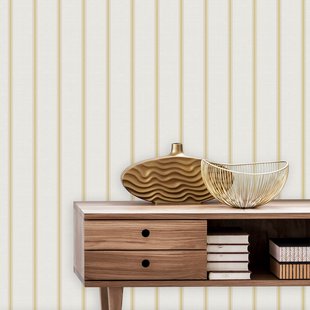 Vliesbehang Classic & Elegant 25763 - Grijs - Goud-geel - 10,05m X 53cm