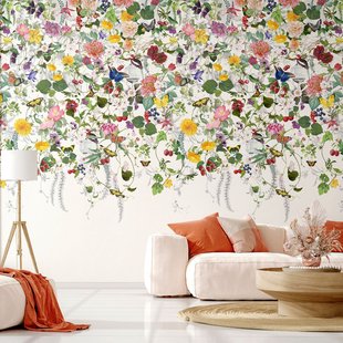 Fotobehang Smart Art Gallery 46925 - Groen - Roze - Geel - Paars - Rood - Blauw - Wit - 2,70m X 53cm