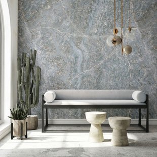 Fotobehang Smart Art Gallery 46957 - Blauw - Grijs - 2,70m X 53cm