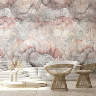 Fotobehang Smart Art Gallery 46968 - Roze - Grijs - Vergrijsd Roze-beige - Grijs-blauw - 2,70m X 212cm