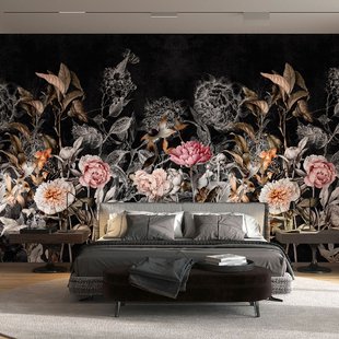 Fotobehang Smart Art Gallery 46924 - Zwart - Roze - Vergrijsd Oranje - Zalm - Grijs - Taupe - 2,70m X 53cm