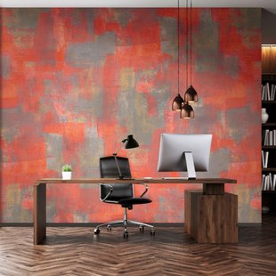 Fotobehang Smart Art Gallery 46944 - Felrood - Grijs - 2,70 M X 53 Cm