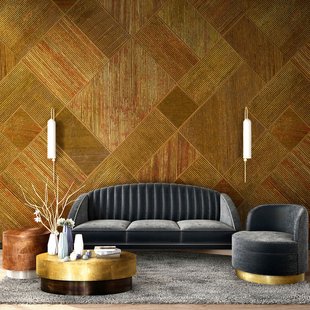 Fotobehang Smart Art Gallery 46990 - Koperkleurig - Geel - Oranje - Bruin - 2,70 M X 265 Cm