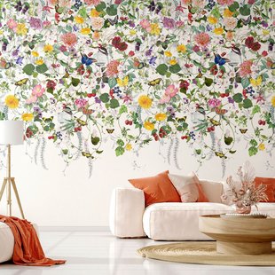 Fotobehang Smart Art Gallery 47325 - Groen - Roze - Geel - Paars - Rood - Blauw - Wit - 3,40m X 212cm