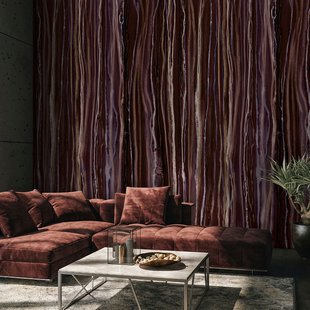 Fotobehang Smart Art Gallery 47339 - Bruin - Paars - Bordeaux-paars - 3,40m X 212cm