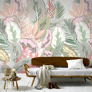 Fotobehang Smart Art Gallery 47329 - Mintgroen - Roze - Zalm - 3,40 M X 318 Cm