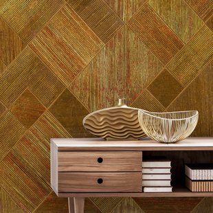 Fotobehang Smart Art Gallery 47390 - Koperkleurig - Geel - Oranje - Bruin - 3,40 M X 318 Cm