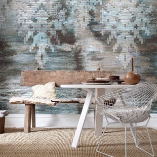 Fotobehang Smart Art Gallery 46993 - Blauw - Taupe - Vergrijsd Bruin - Grijs - 2,70m X 424cm