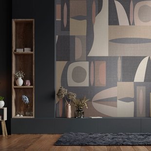 Fotobehang Smart Art Gallery 47396 - Antraciet - Taupe - Grijs-beige - 2,70m X 424cm