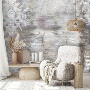 Fotobehang Oud Karpet 47309 - Groen - Bruin - Taupe - Vergrijsd Bruin - Turquoise - 3,40m X 265cm