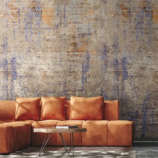 Fotobehang Smart Art Gallery 47362 - Paars - Geel - Grijs - Bruin - Beige - Taupe - 3,40m X 265cm