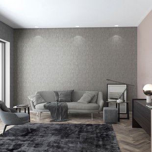 Vliesbehang Assorti 2022-2024 32609 - Donkergrijs - Roségoud - 10,05m X 53cm