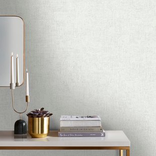 Vliesbehang Assorti 2022-2024 68773 - Wit Met Lichtgrijze Metallic Glans - 10,05 M X 53 Cm