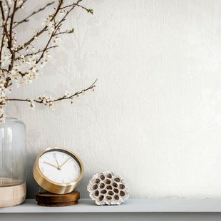 Vliesbehang Assorti 2022-2024 6812-10 - Offwhite Met Metallic Champagne - 10,05m X 53cm