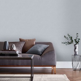 Vliesbehang Uni - Zilver - 10,05 M X 53 Cm