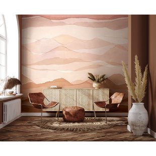 Fotobehang Smart Art Gallery 46991 - Zachtroze - Zalm - Oranje-terra - Roze - 2,70m X 265cm