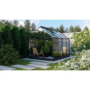 Vitavia Tuinkas Planet 5000 - Veiligheidsglas 3mm - Zwart - 195x257x207cm