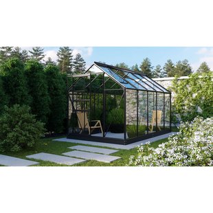 Vitavia Tuinkas Planet 6200 - Veiligheidsglas 3mm - Zwart - 195x321x207cm