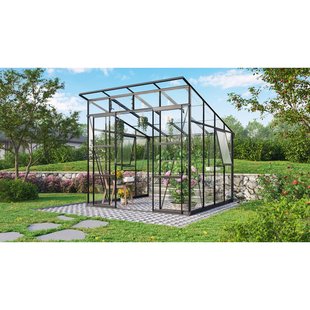 Vitavia Tuinkas Playa 7600 - Veiligheidsglas En Polycarbonaat - Zwart - 258x292x246cm