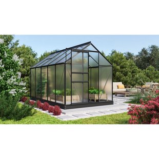 Vitavia Tuinkas Comet 6200 - Polycarbonaat 4mm - Zwart - 195x321x197cm
