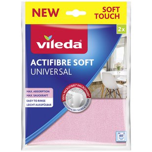 Vileda Microvezeldoekjes Soft Touch Actifibre Soft 2st