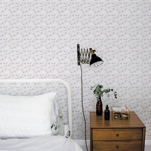 Vliesbehang Secret Garden G78485 - Lichtgrijs - Lichtroze - Wit - 10,00m X 53cm