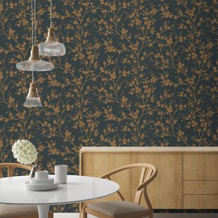 Vliesbehang Assorti 2022-2024 6812-50 - Zwart Met Koper - Roestbruin - 10,05 M X 53 Cm