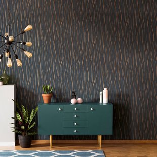 Vliesbehang Assorti 2022-2024 6813-50 - Zwart - Koper - Roestbruin - 10,05m X 53cm