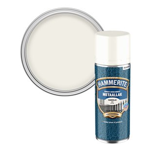 Hammerite Metaalverf Hamerslag Wit H110 400ml