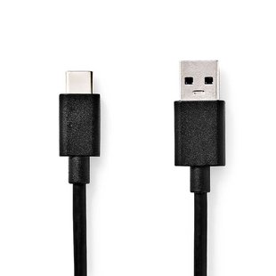 Nedis Usb-kabel - Usb-c Naar Usb-a Mannelijk - 1m - Zwart
