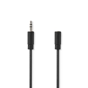 Nedis Stereo-audiokabel Fresh Green Box 3,5mm Mannelijk - 3,5mm Vrouwelijk 5m Zwart