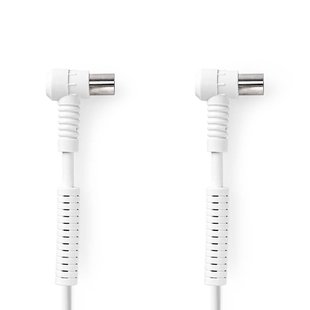 Nedis Coaxkabel Fresh Green Box Iec (coax) Mannelijk - Iec (coax) Vrouwelijk 3m Wit