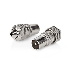Nedis Iec Connector - Iec Mannelijk - Zilver
