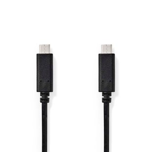 Nedis Usb-kabel - Usb-c Mannelijk - 2m - Zwart