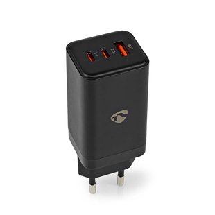 Nedis Oplader - Usb-c En Usb-a - 65w - Zwart