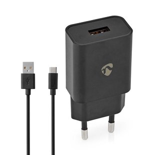 Nedis Oplader - Usb-a Naar Usb-c - 1m - Zwart