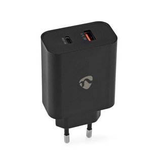 Nedis Oplader - Pd (power Delivery) Naar Qc3.0 (quick Charge) - 65w - Zwart