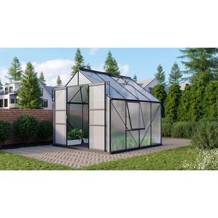 Vitavia Tuinkas Meridian 2 6700 - Polycarbonaat 4mm - Zwart - 257x258x232cm