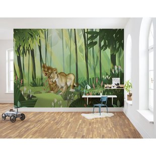 Komar Fotobehang Lion King Liefde - Groen - 2,80m X 400cm