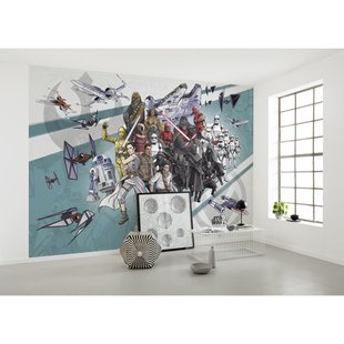 Komar Fotobehang Star Wars Collage - Meerkleurig - 2,80m X 400cm