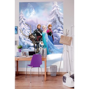 Komar Fotobehang Frozen Winter Land - Blauw - 2,54m X 184cm