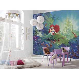 Komar Fotobehang Ariel's Castle - Blauw - 2,54m X 368cm