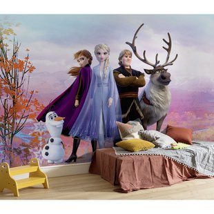 Komar Papierfotobehang Frozen Iconisch - Meerkleurig - 2,54m X 368cm