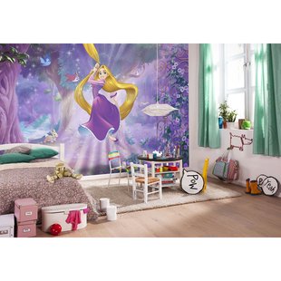 Komar Papierfotobehang Rapunzel - Paars - 2,54m X 368cm