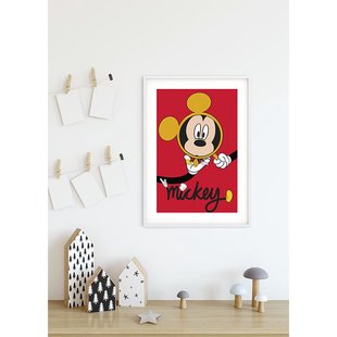 Komar Poster Mickey Mouse Vergrootglas 40 X 50 Cm
