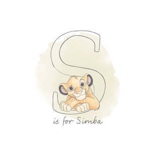 Komar Poster S Zoals Simba - 40x50 Cm - Beige